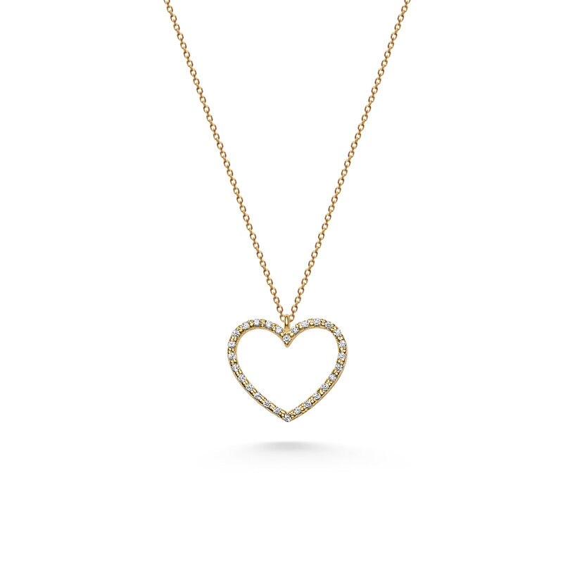 Product Image for C 18k cz hjärta Valentino