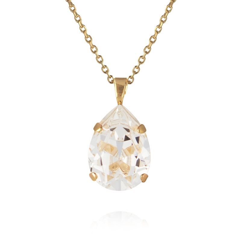 Product Image for Mini Drop Necklace Gold / Crystal