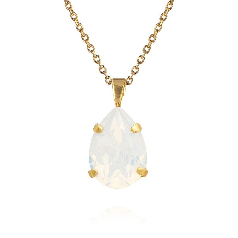 Product Image for Mini Drop Necklace / White Opal