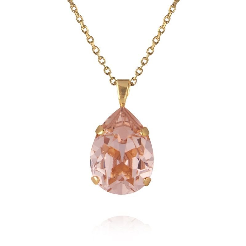 Product Image for Mini Drop Necklace Gold / Vintage Rose