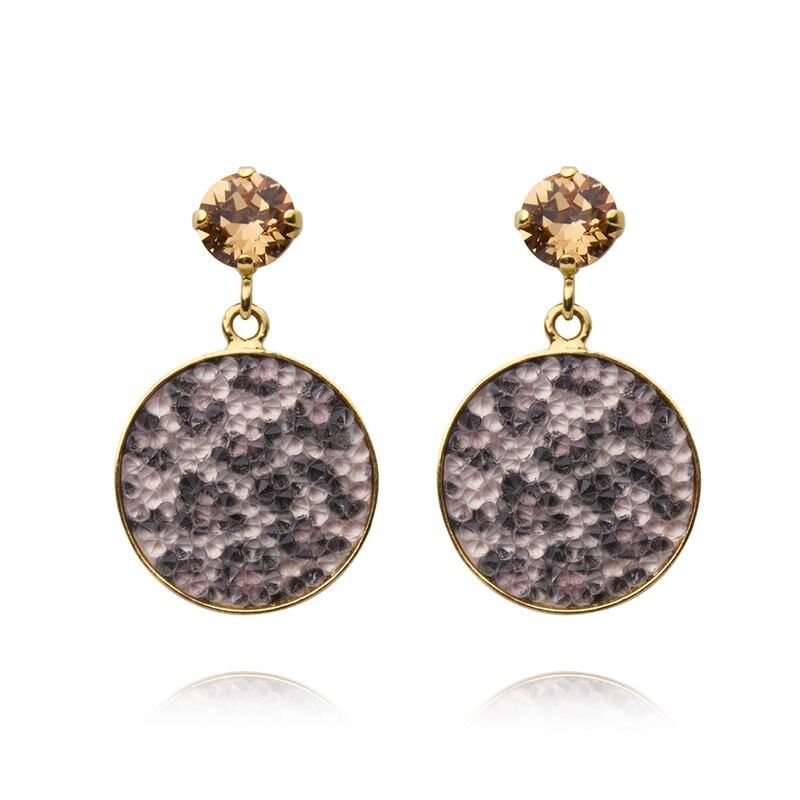 Product Image for Chloe Earrings Gold Leopard