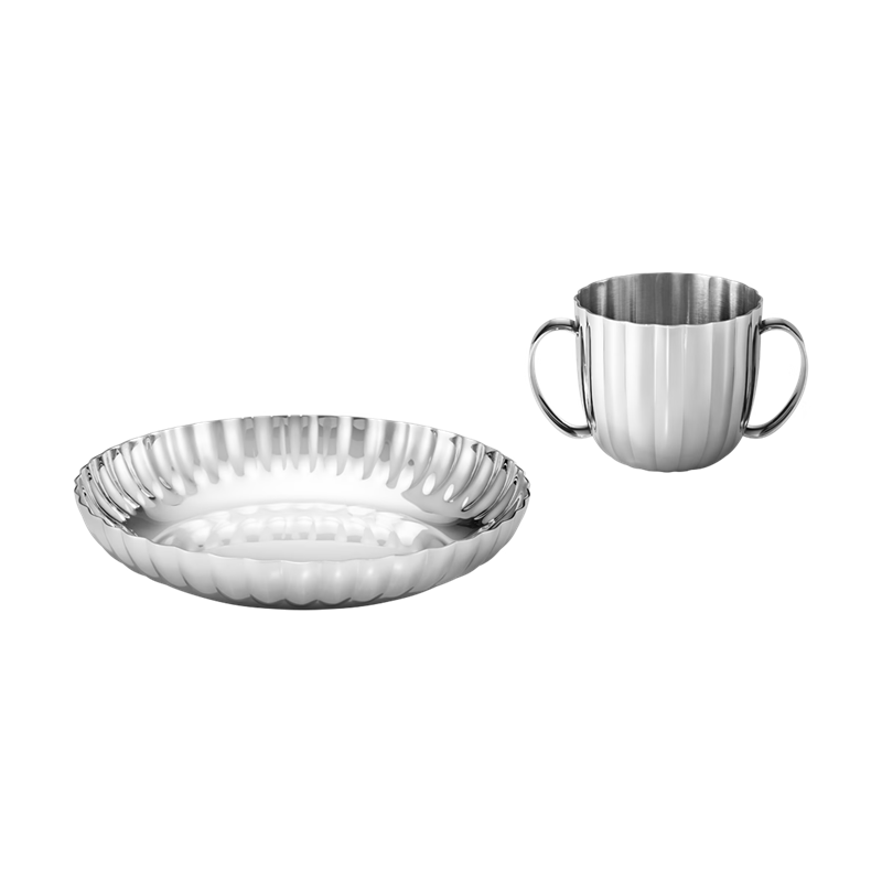 Product Image for BERNADOTTE barnset, djup tallrik och mugg