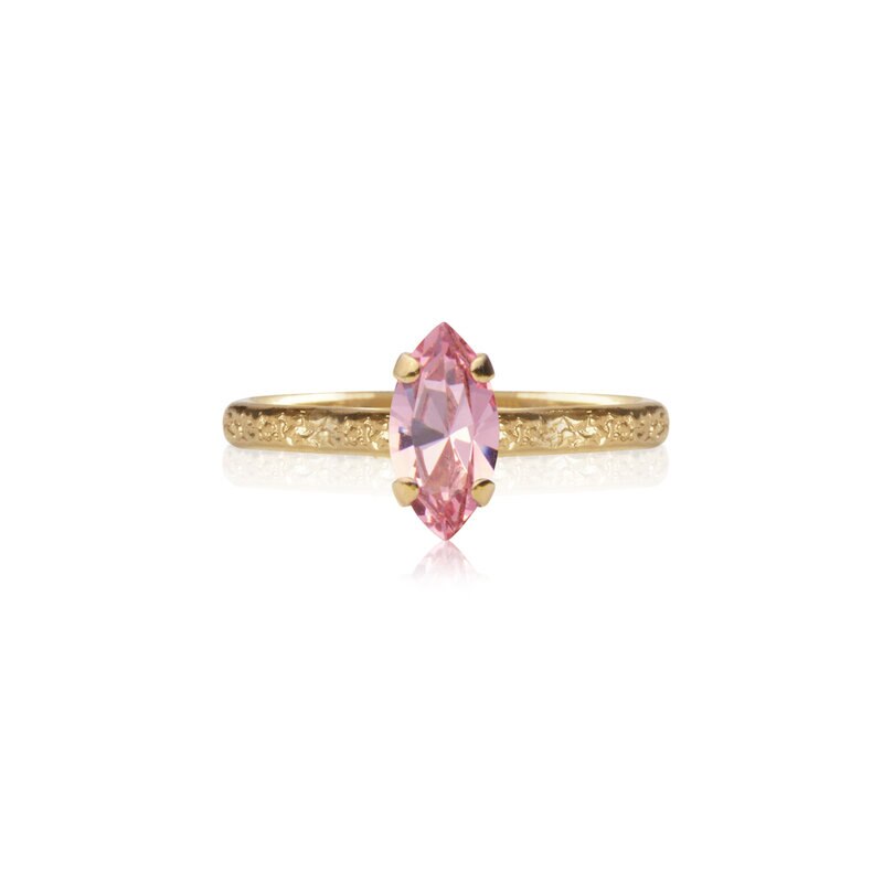 Product Image for Petite Navette Ring Gold Light Rose