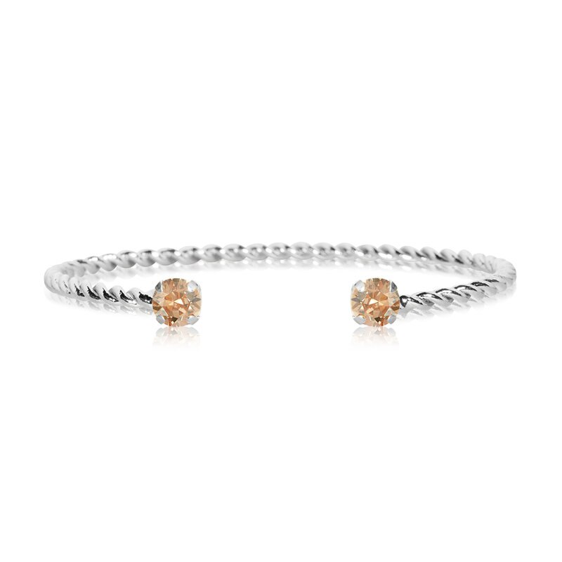Product Image for Mini Twisted Bracelet Rhodium Golden Shadow