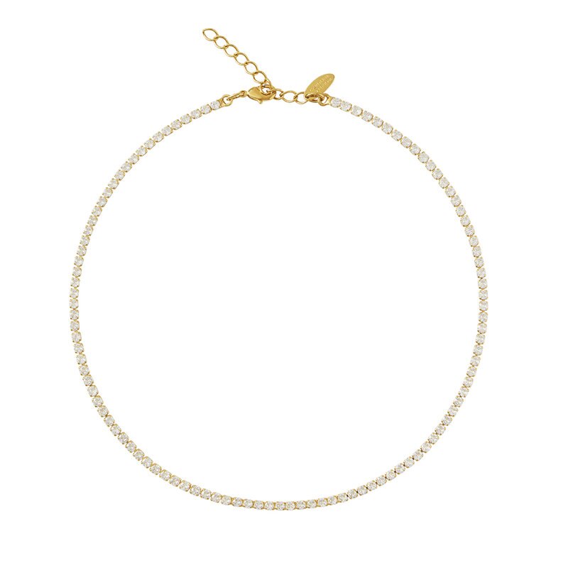 Product Image for Mini Zara Necklace Gold Crystal