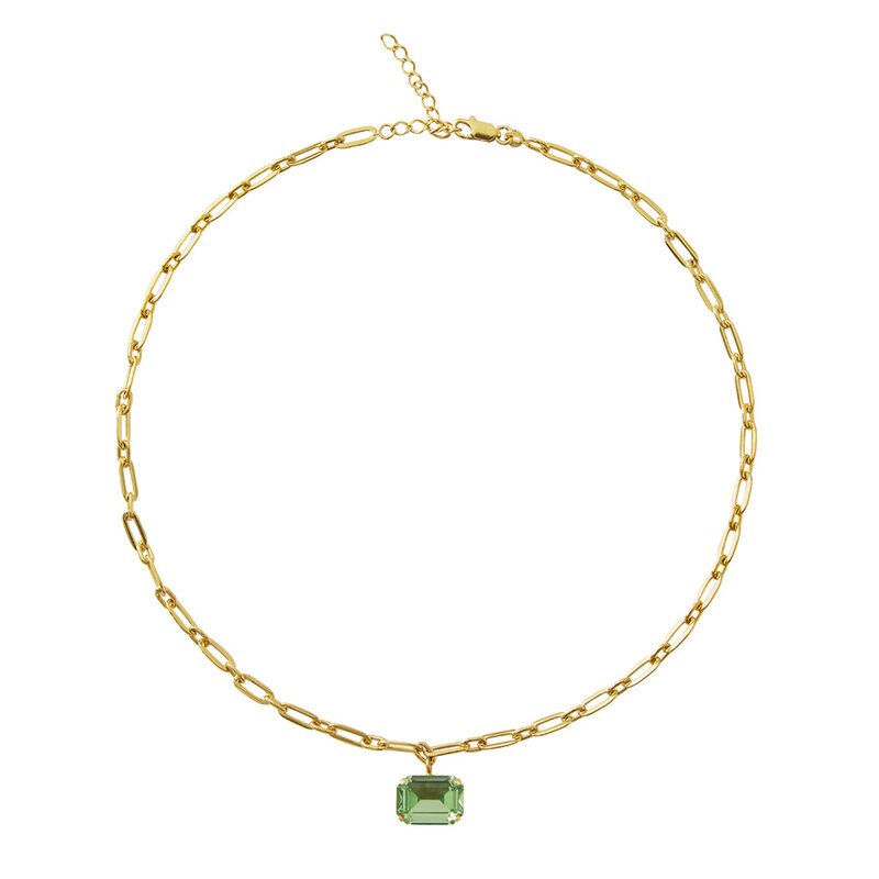 Product Image for Mini Lydia Necklace Gold Peridot