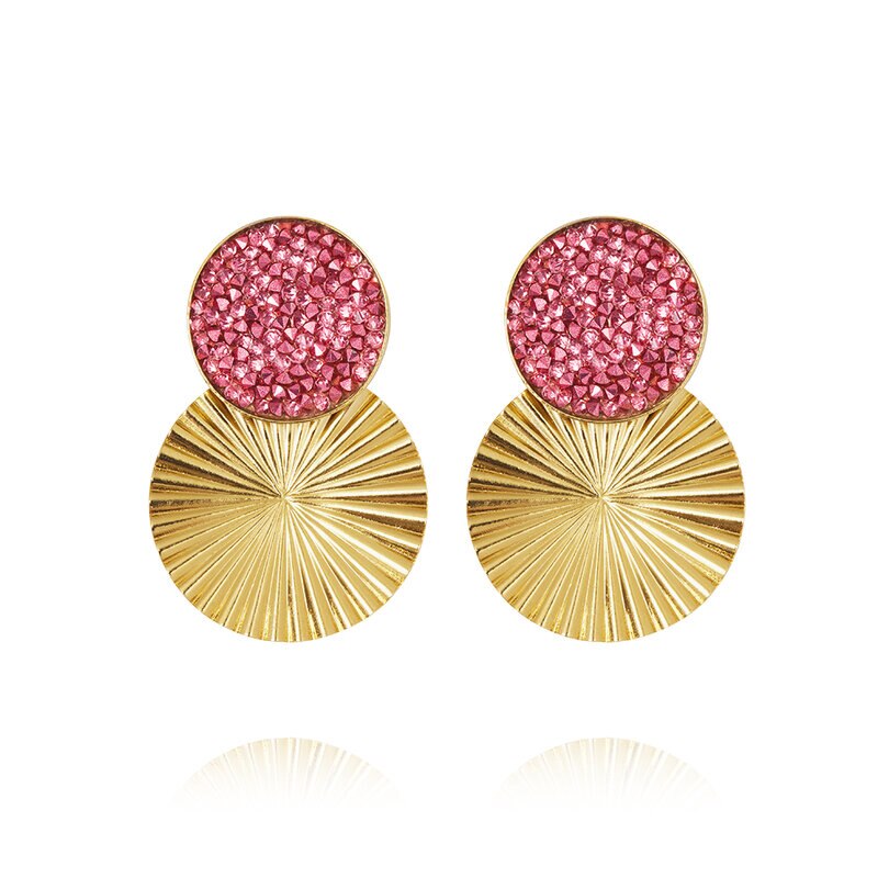 Product Image for Lizzy Earrings Gold Cal Pink