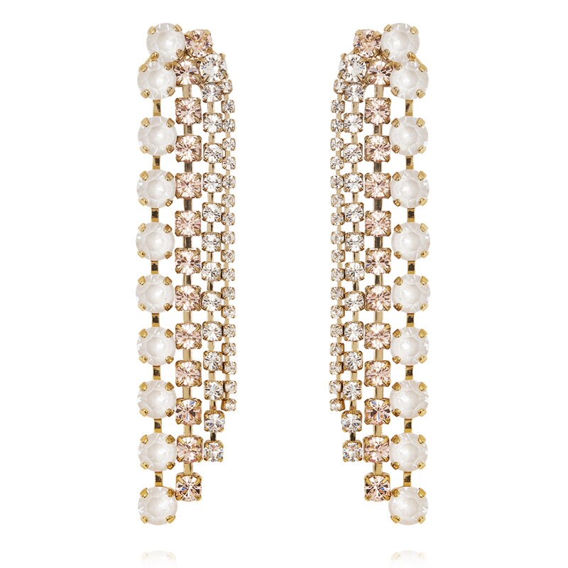 Product Image for Camilia Earrings Gold Electric White Combo
