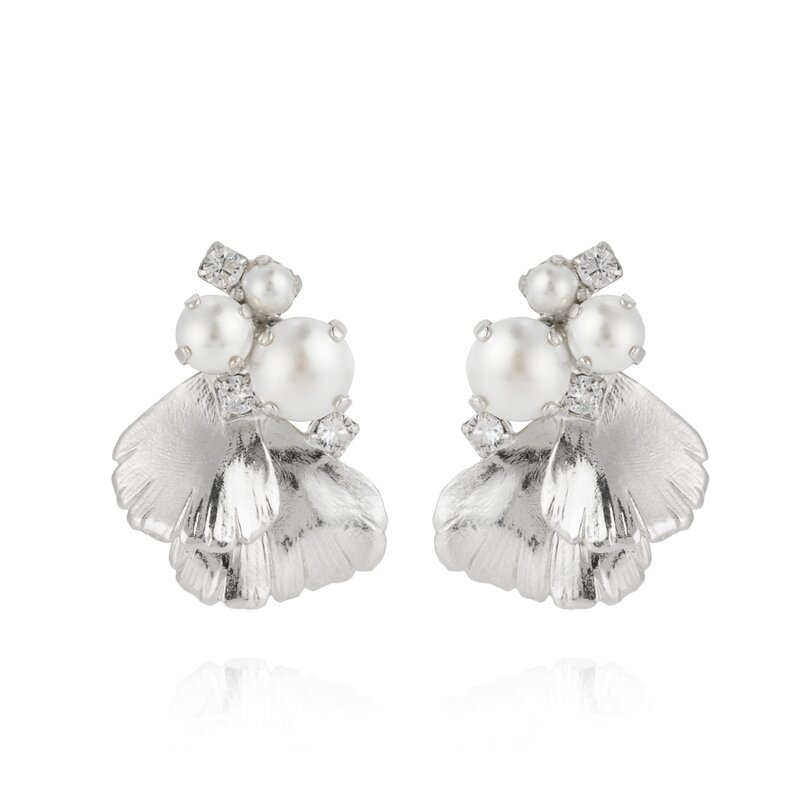 Product Image for Lumi Pearl Earrings / Pearl + Crystal