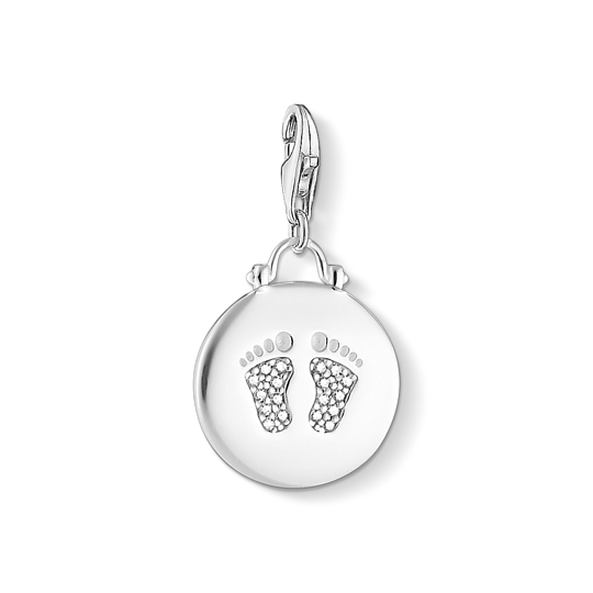 Product Image for Charm-hängsmycke bricka fotavtryck bebis