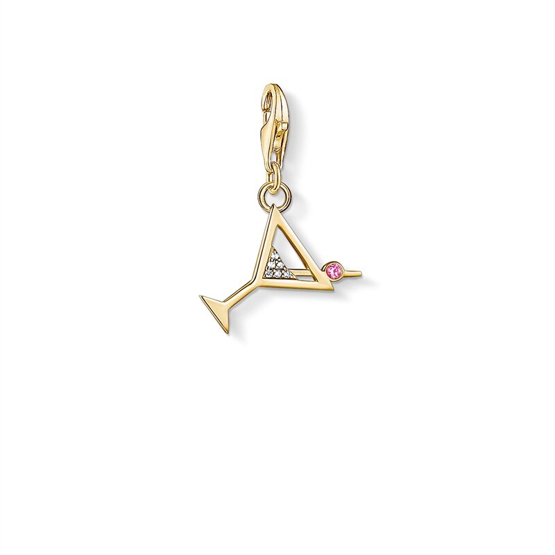 Product Image for Charm-hängsmycke cocktail guld