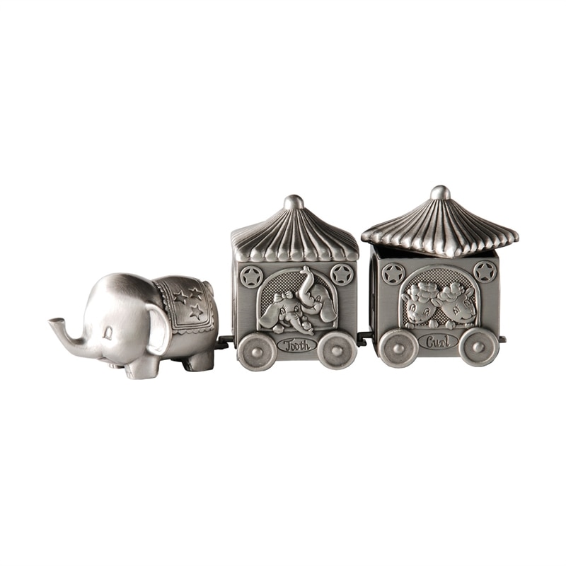 Product Image for Elefant m 2 vagnar för tand & lock L14cm tennfinis