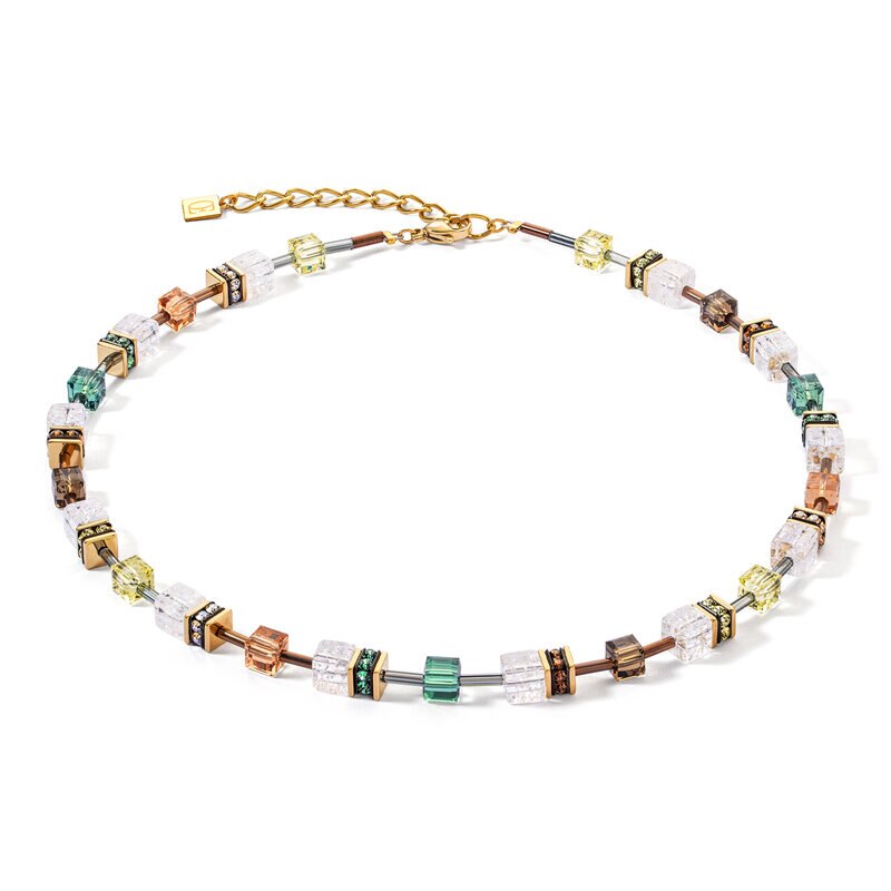 Product Image for GeoCUBE Iconic Nature necklace brown-white