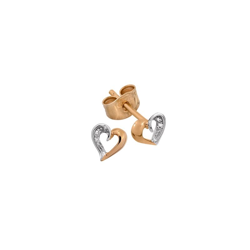 Product Image for Rg/Vg örhänge hjärta TW-si 0,02ct