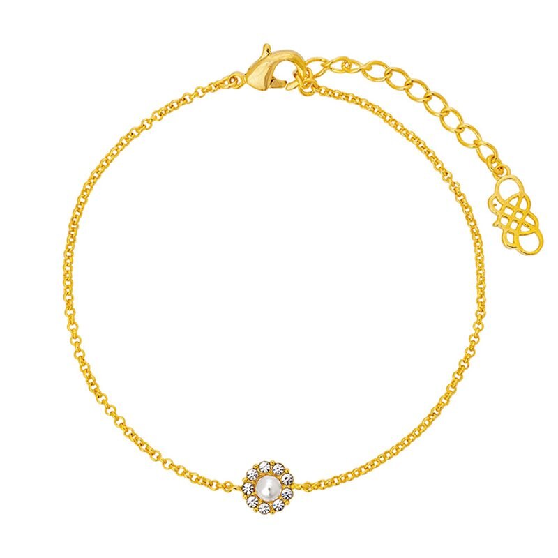 Product Image for Petite Miss Sofia pearl bracelet - Crystal (Gold)