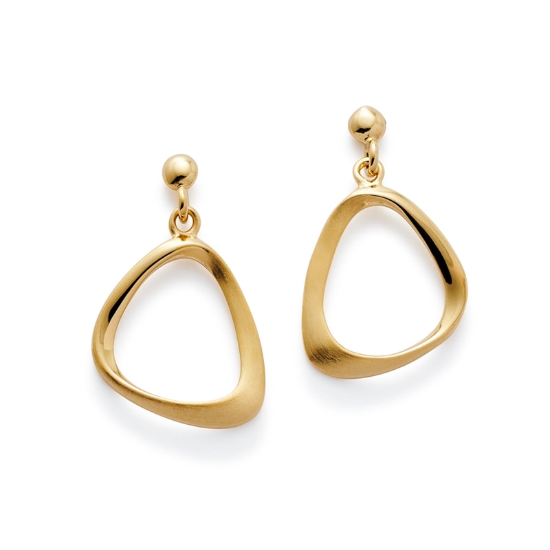 Product Image for Heavy rings single förgyllda örhängen