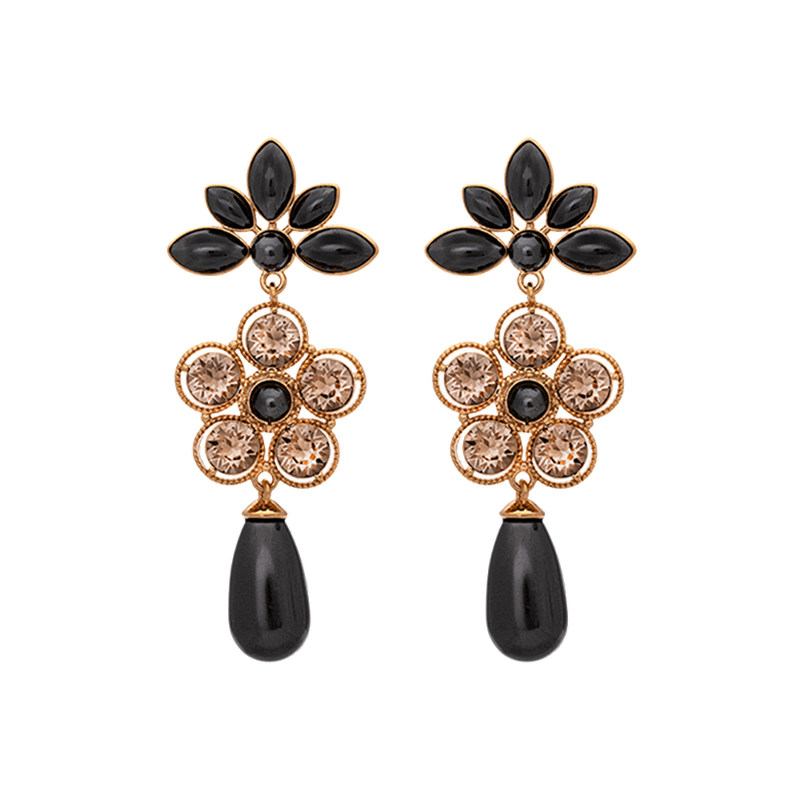 Product Image for Aurora pearl earrings Black pearl