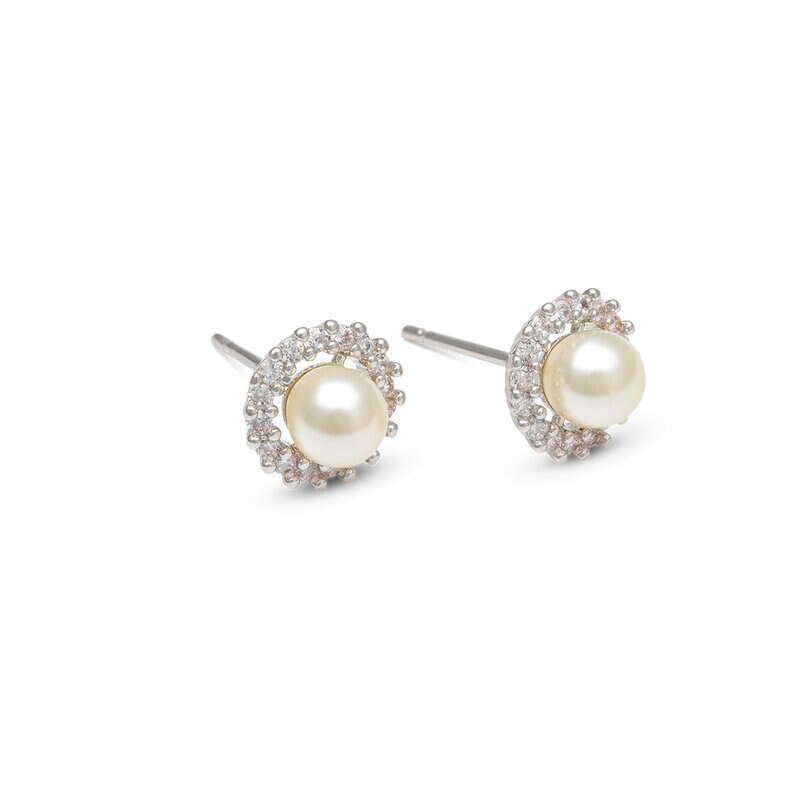 Product Image for Colette pearl stud earrings - Ivory pearl