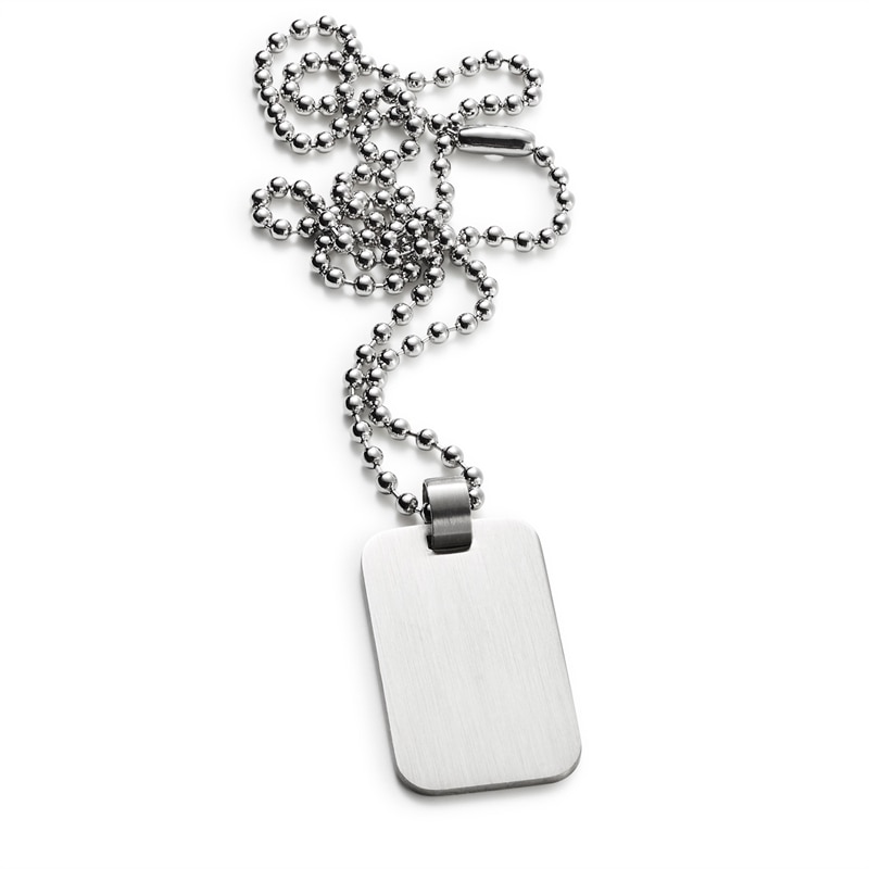 Product Image for Steel tag necklace