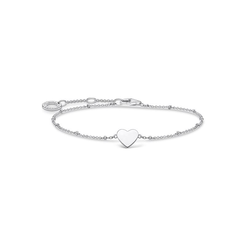 Product Image for Armband hjärta med kulor silver