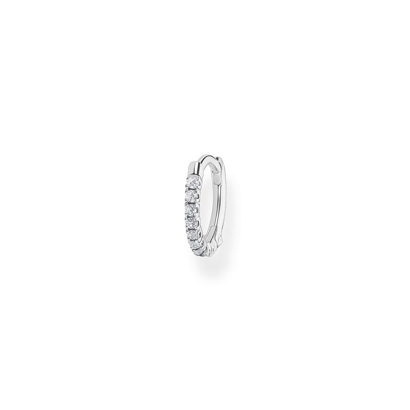 Product Image for Creolörhänge vita stenar silver