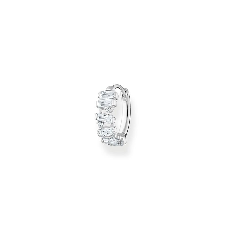 Product Image for Creolörhänge vita stenar silver