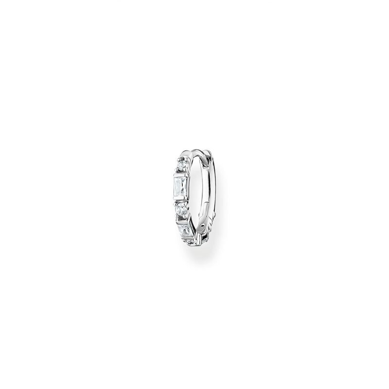 Product Image for Creolörhänge vita stenar silver