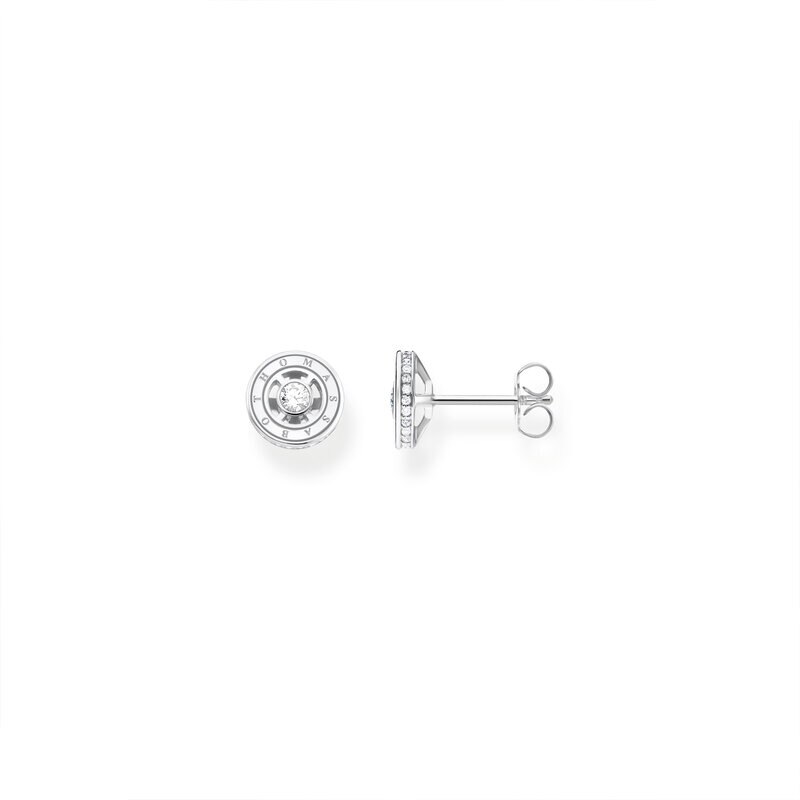 Product Image for Örhängen cirkel vita stenar