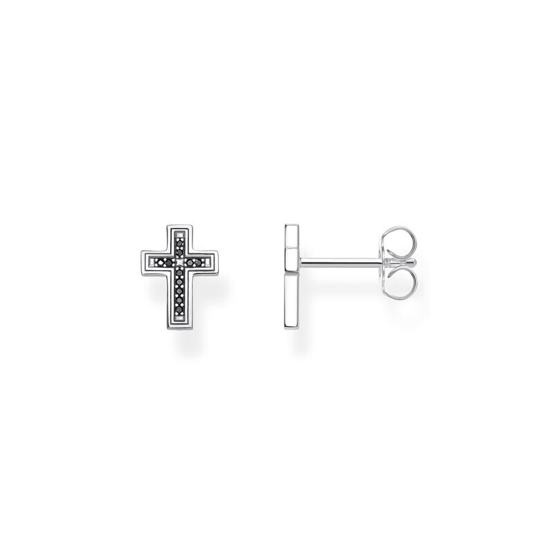 Product Image for Stiftörhängen kors svart