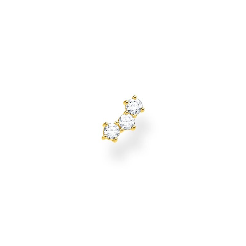 Product Image for Stiftörhänge vita stenar guld