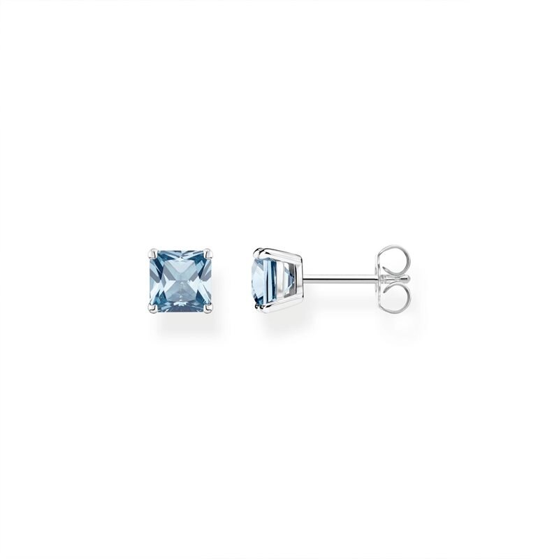 Product Image for Stiftörhängen Blå sten Silver