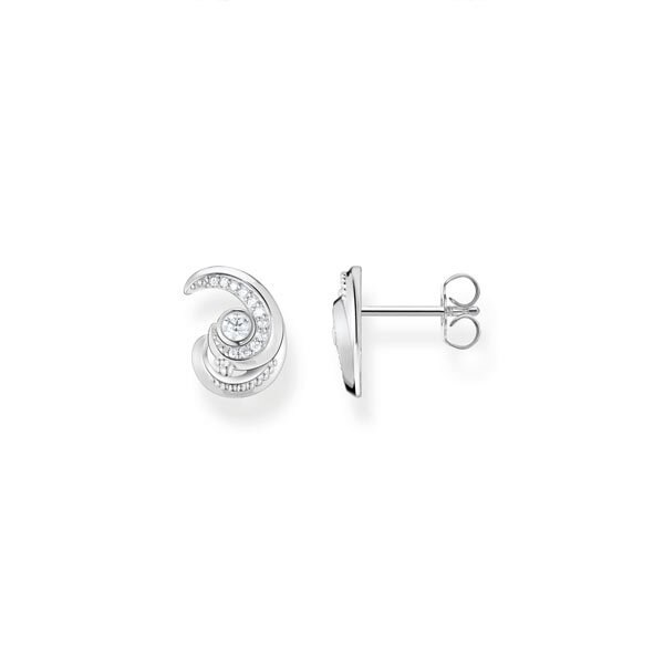 Product Image for Stiftörhängen Våg med stenar Silver