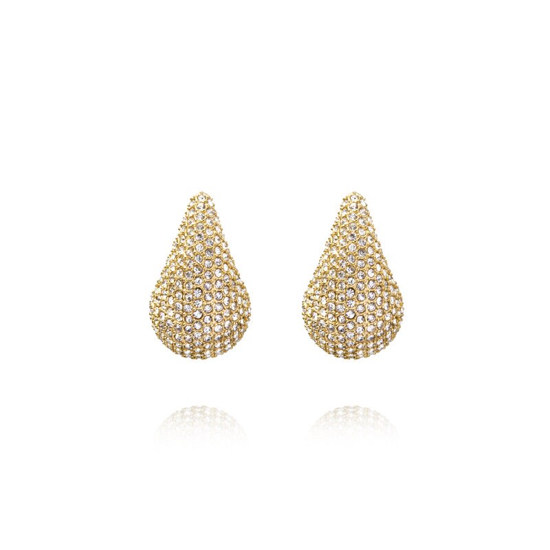 Product Image for Pavé daring large gold dupe earring