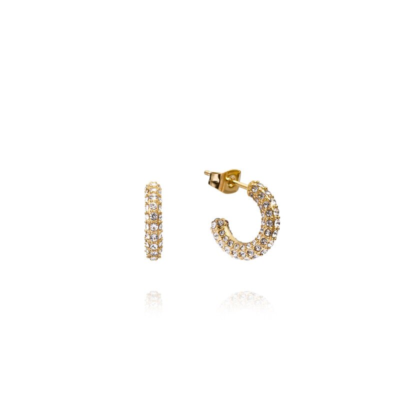 Product Image for Pavé eternal small gold earrings
