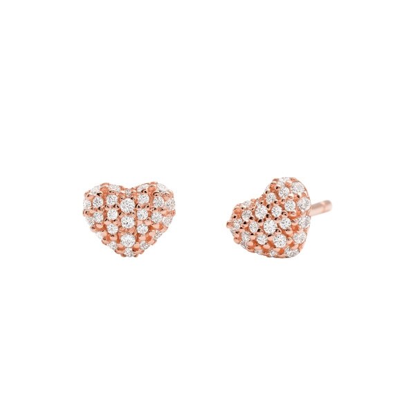 Product Image for Hearts earrings rose gold