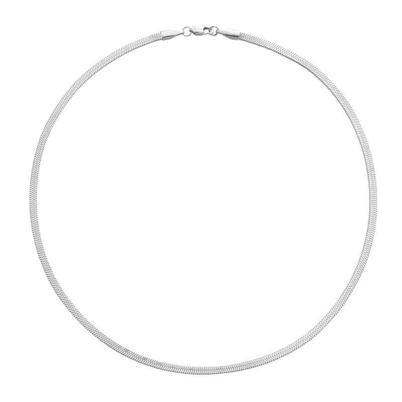 Product Image for Thin snake necklace silver