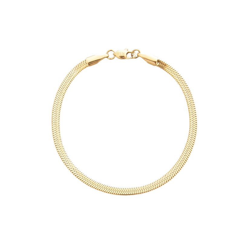 Product Image for Thin snake bracelet gold medium