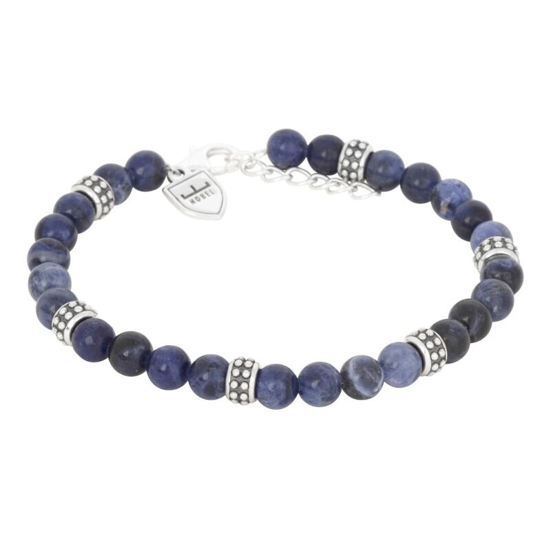 Product Image for Silver/beadsarmband Lapis Lazur. 19,5+3cm