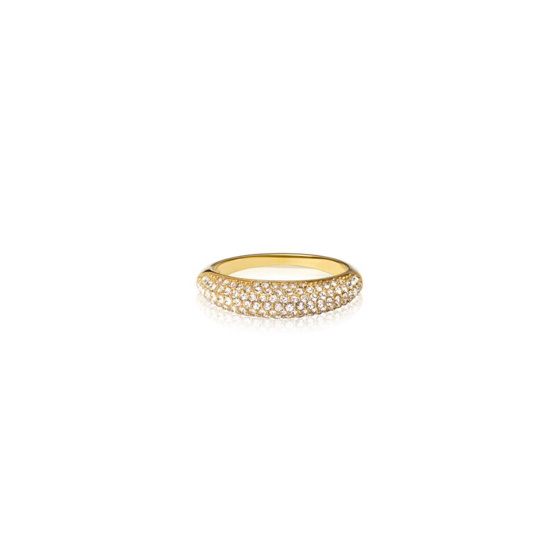 Product Image for Pavé precious gold ring #56