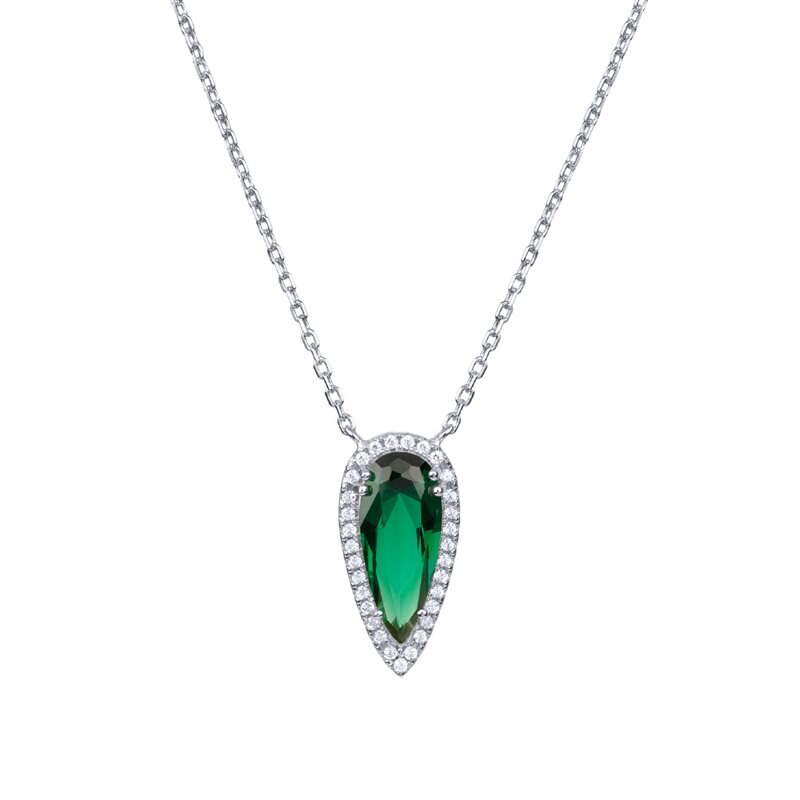 Product Image for Zircons necklace green + extender