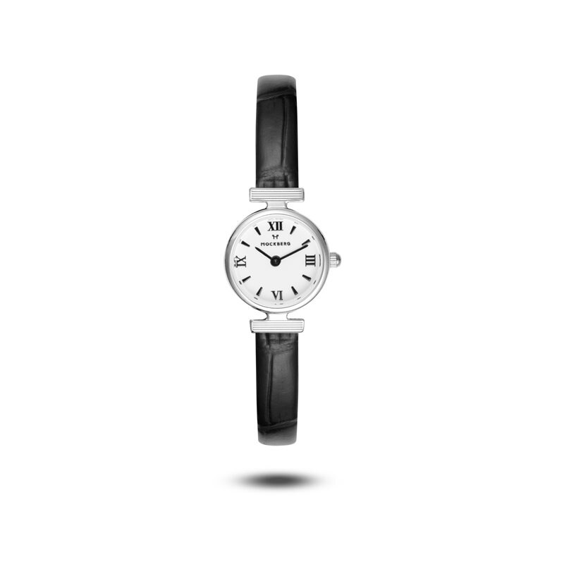 Product Image for Vintage Leather Silver Watch