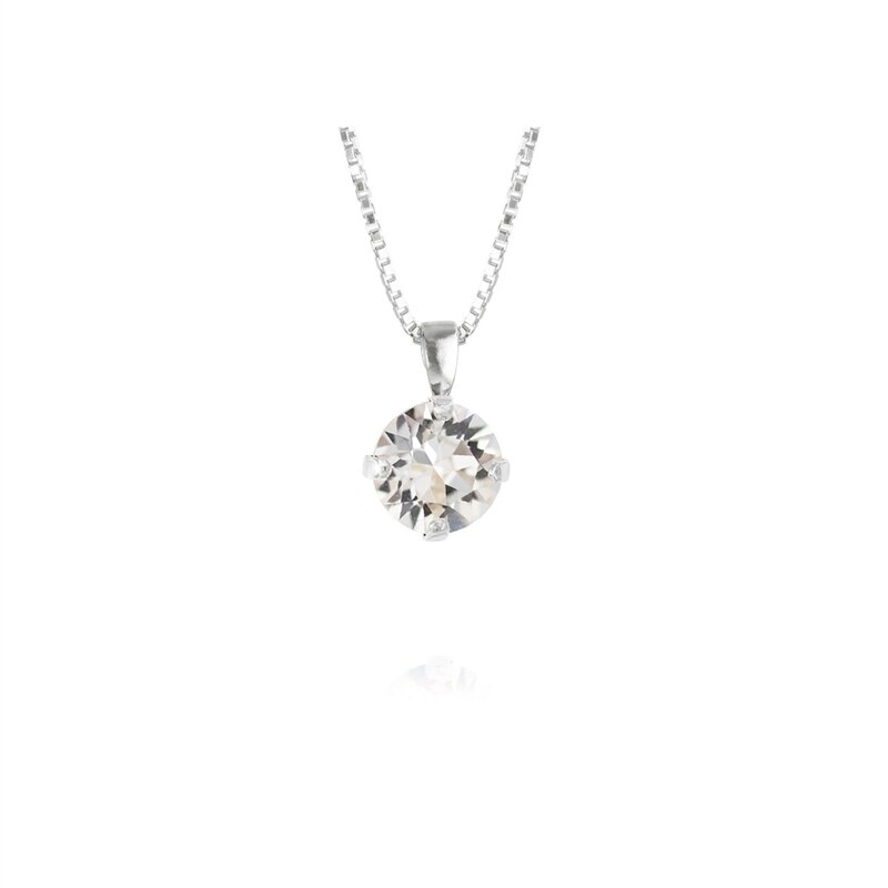 Product Image for Classic Petite Necklace Rhodium Crystal