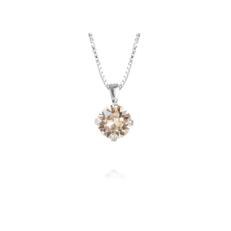 Product Image for Classic Petite Necklace Rhodium Silk