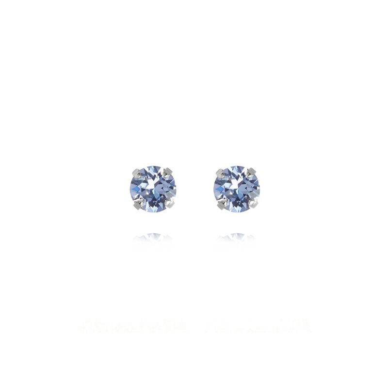 Product Image for Classic Stud Earrings Rhodium Light Sapphire