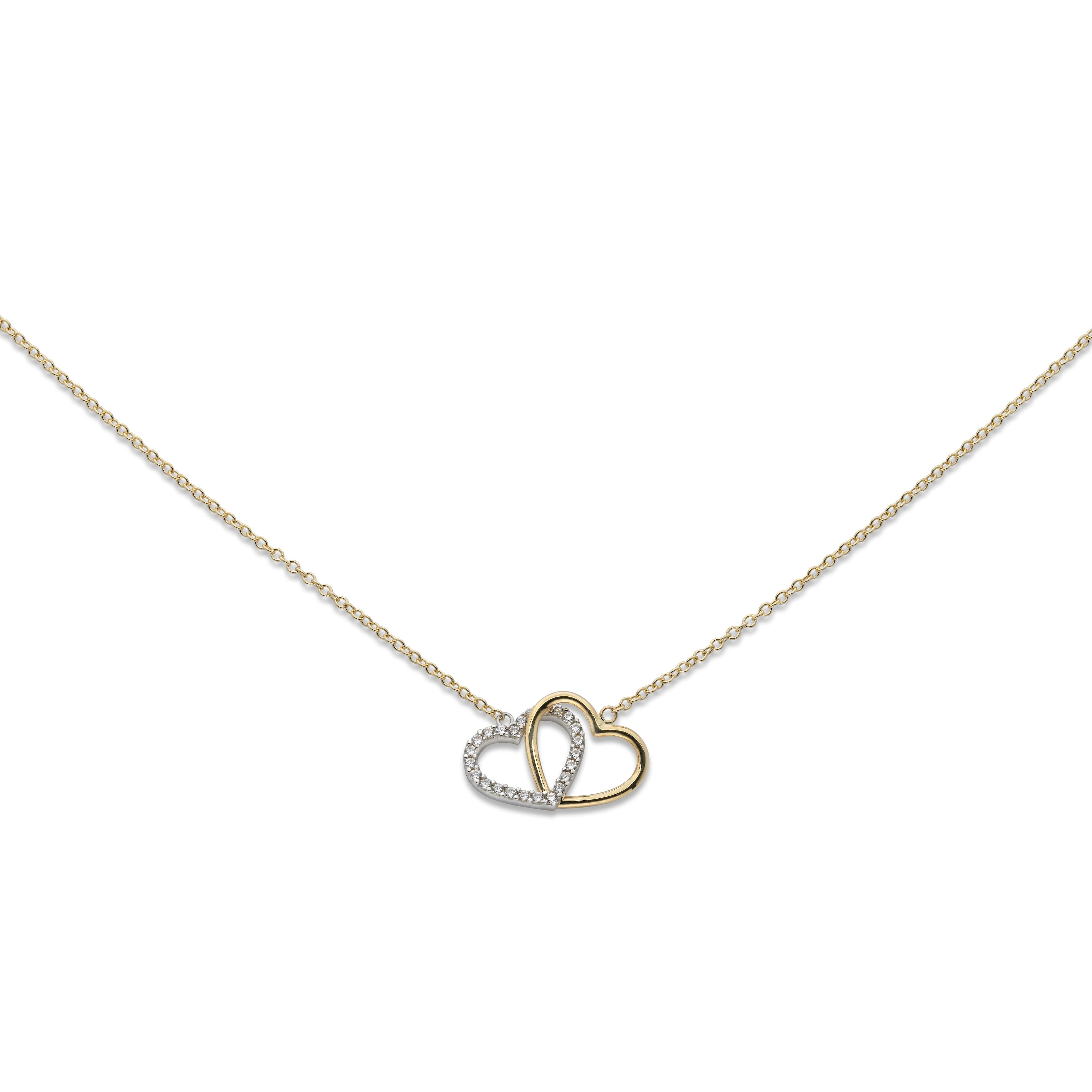 Collier 18k hjärtan