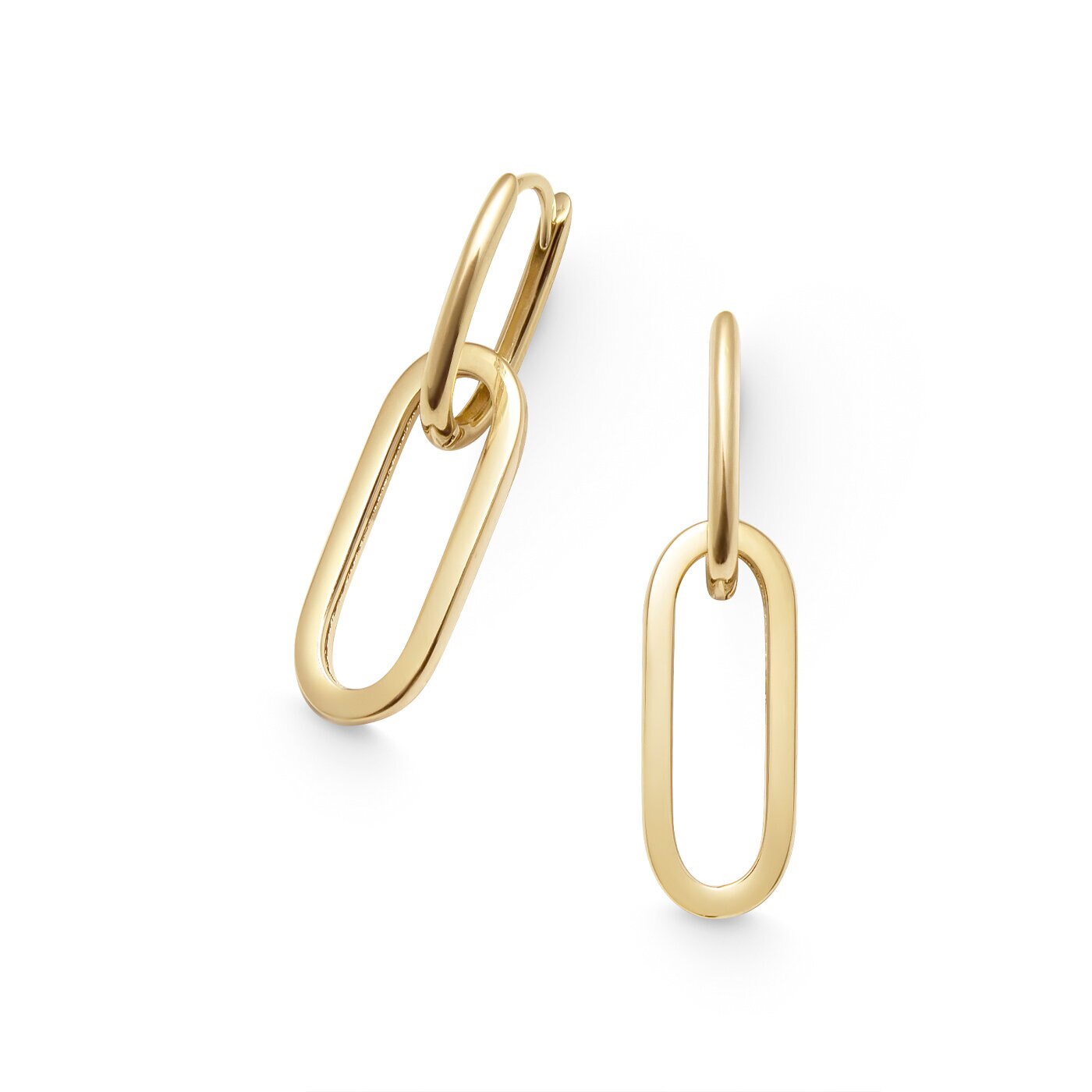 Örhängen 18k paperclip