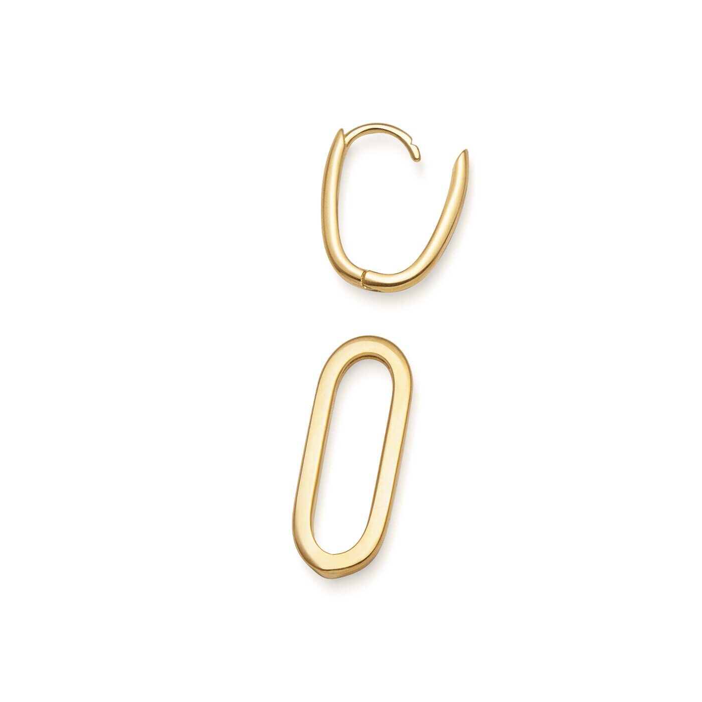 Örhängen 18k paperclip