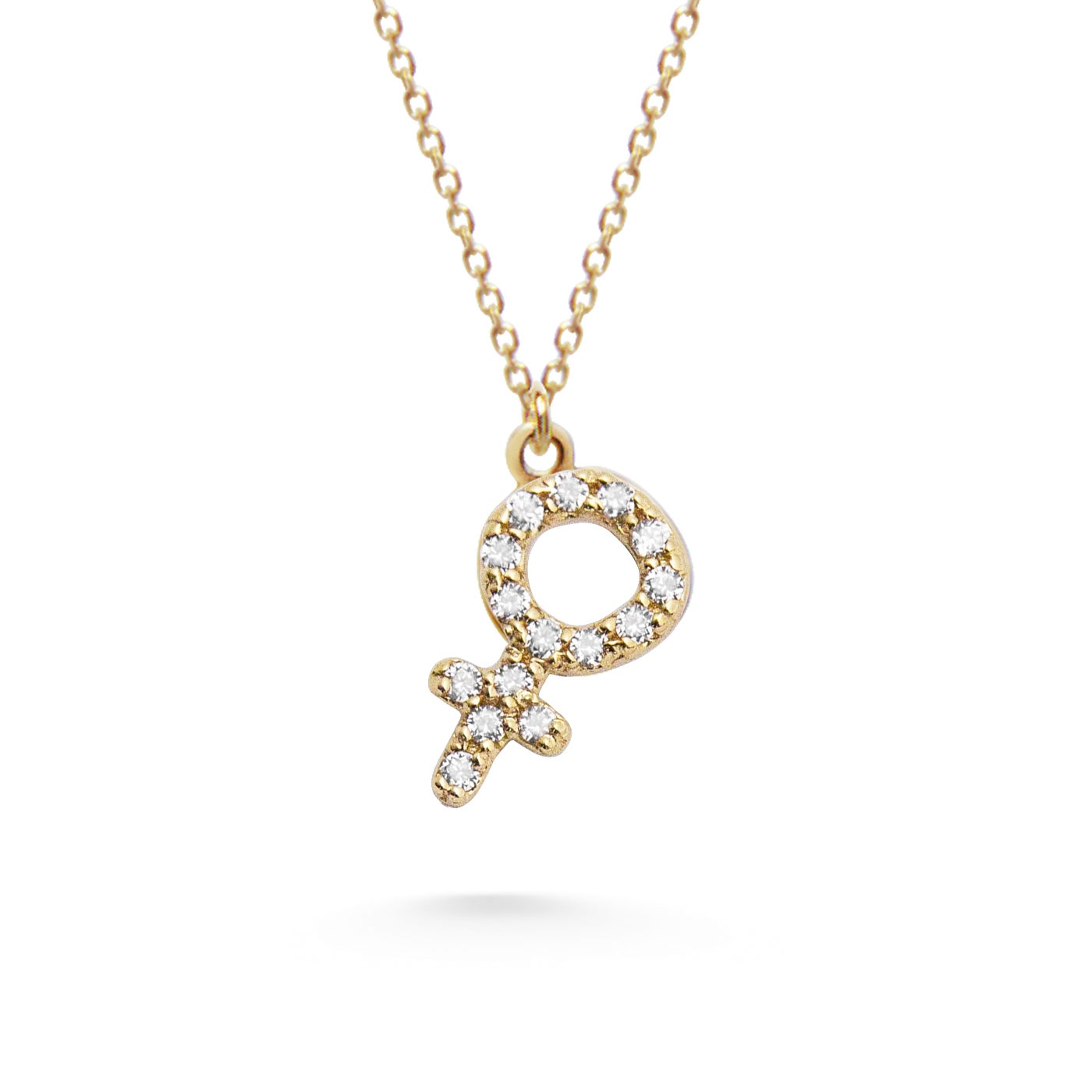 Halsband 18K Guld Kvinnosymbol