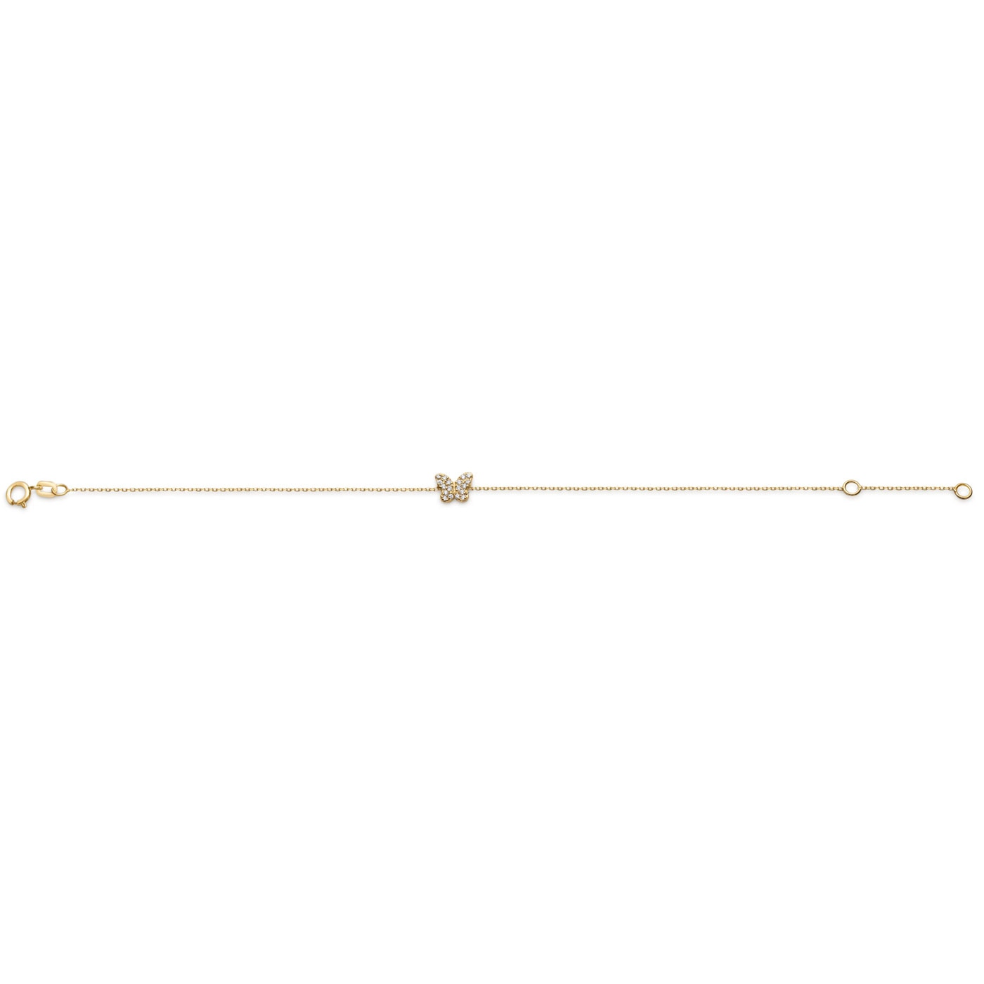 Armband 18K Rödguld fjäril