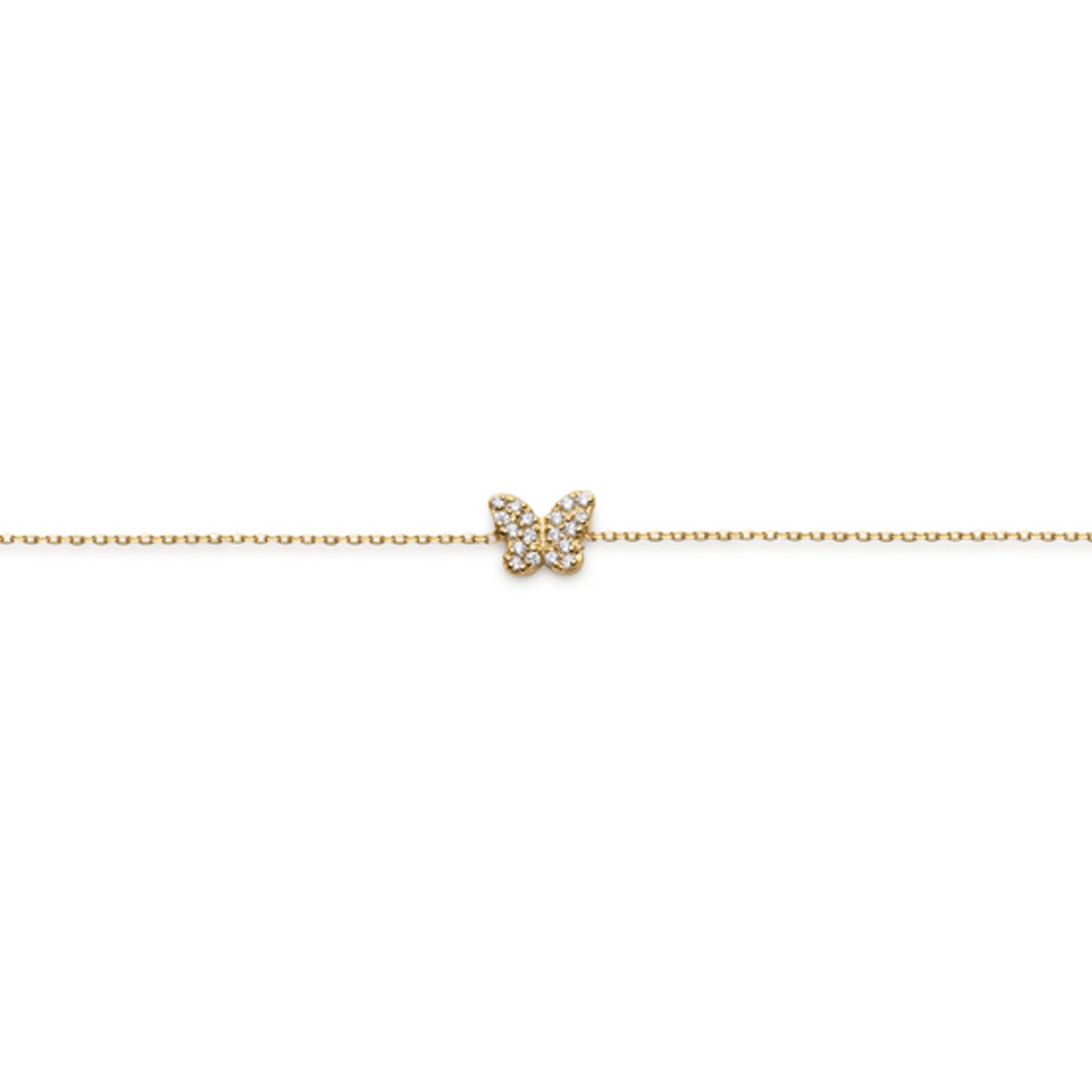 Armband 18K Rödguld fjäril